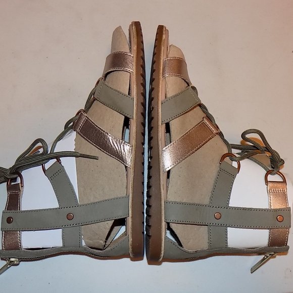 Sorel Ella lace up Sage leather EU39 US8 - Picture 7 of 13